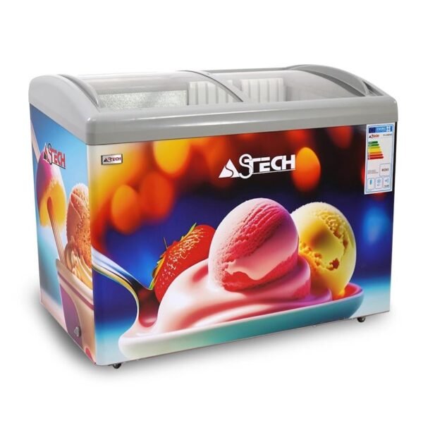 Congélateur Astech Horizontal 400L Vitrine FH400VD/FH400LPAA